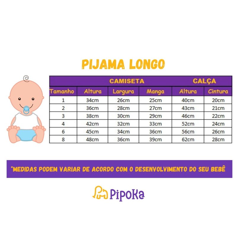 Conjunto Pijama Infantil Algodão Azul Robô